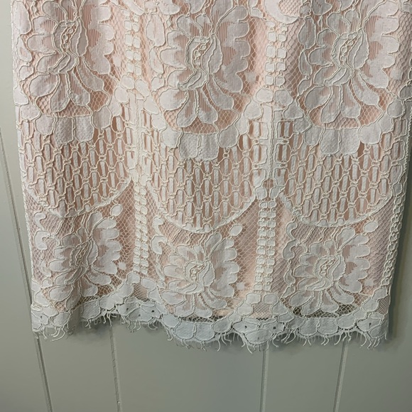 NWT Eliza J Ivory Lace Dress Size 10 Petite - Picture 4 of 8